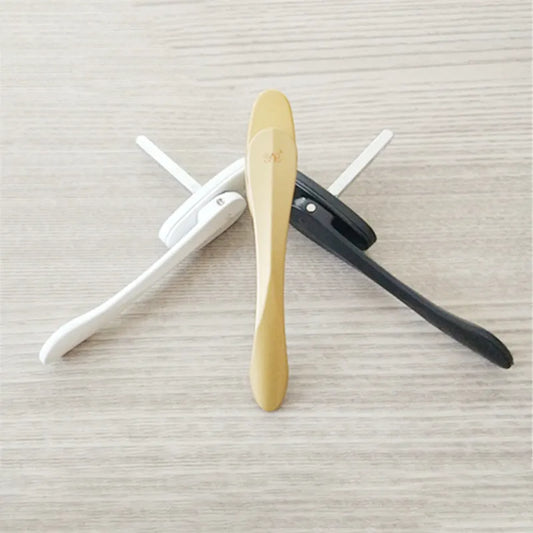 ultra platte raamkrukken in zilver, zwart en goud