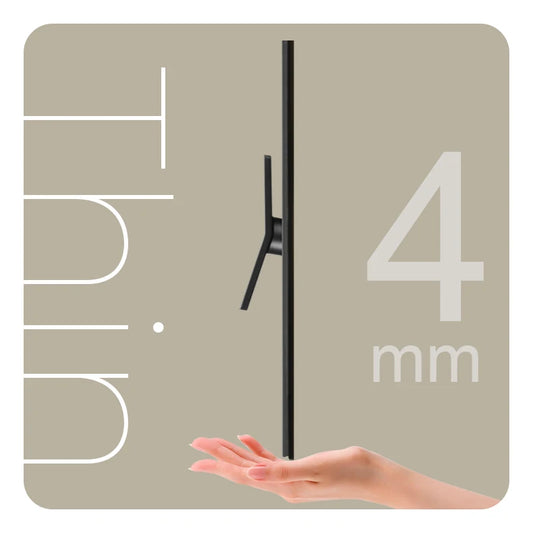 moderne plate vierkante lichtschakelaar 4mm dik in gun-metal.