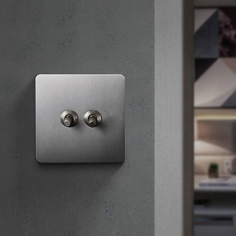 Mat Nikkel Schakelmateriaal - Luxe Modern Design voor Professionals