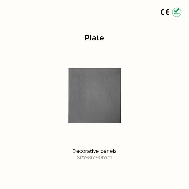 Retro collectie Gun-metal schakelmateriaal