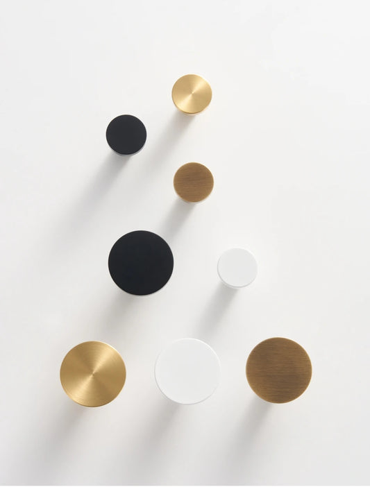 DISK Ronde Meubelknop Plat - Massief Messing | Minimalistisch Design