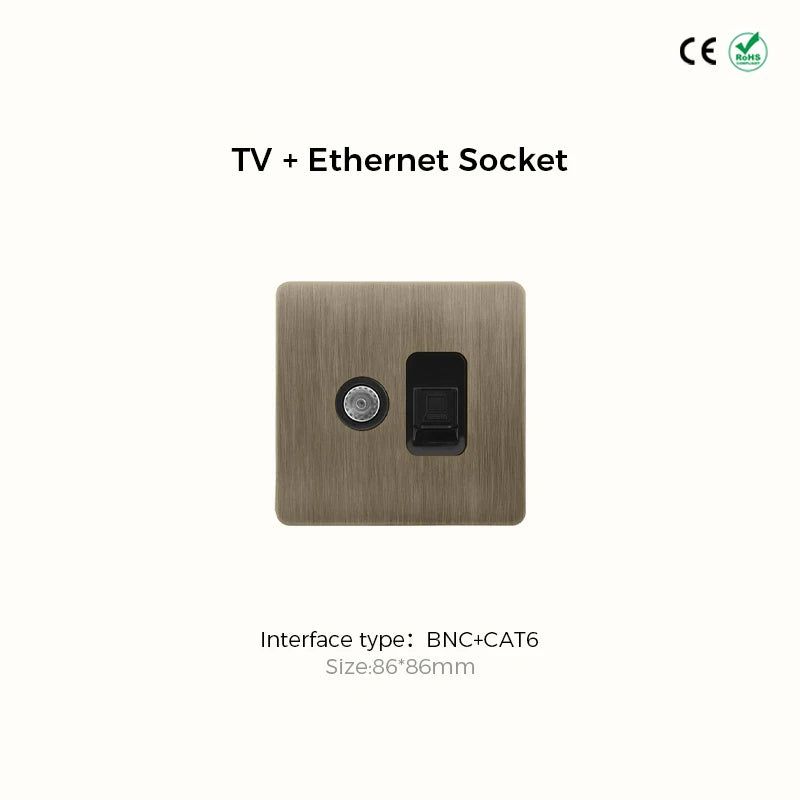 Vintage Brons Schakelmateriaal