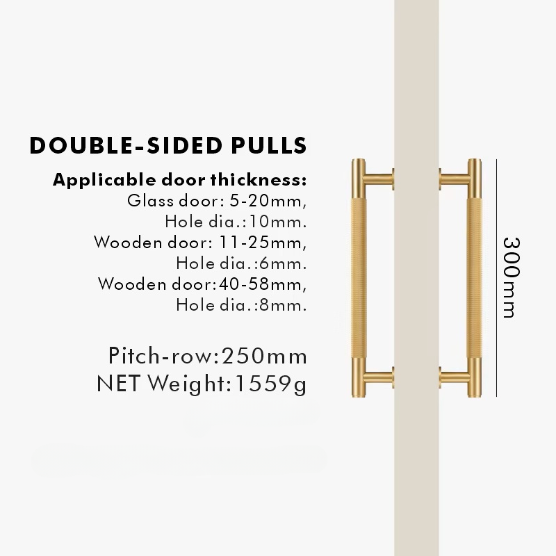 MAVERICK Deurgreep Knurled - Industrieel Design | 300-600mm