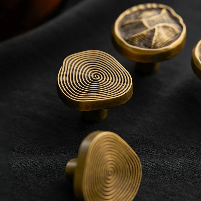 Meubelknop Pintaderas — Antiek Messing | 30mm