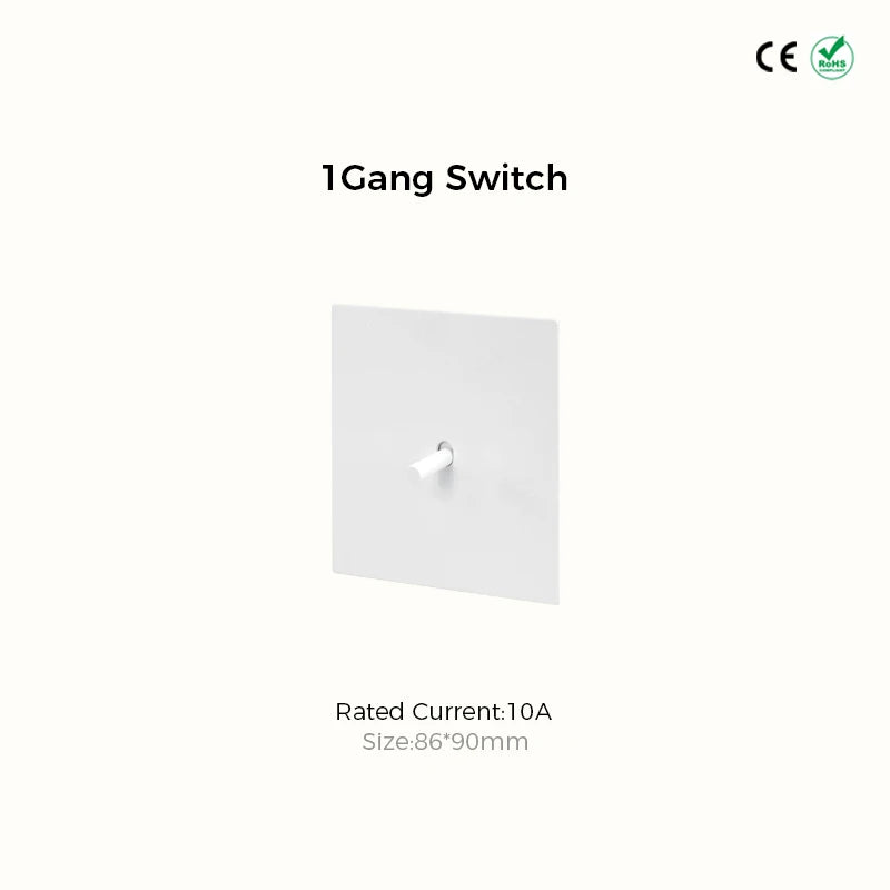 Mat Wit Retro Schakelmateriaal - Luxe Design