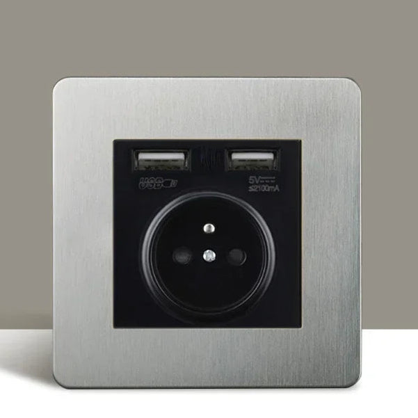 Mat Nikkel Schakelmateriaal - Luxe Modern Design voor Professionals