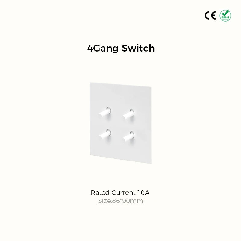 Mat Wit Retro Schakelmateriaal - Luxe Design