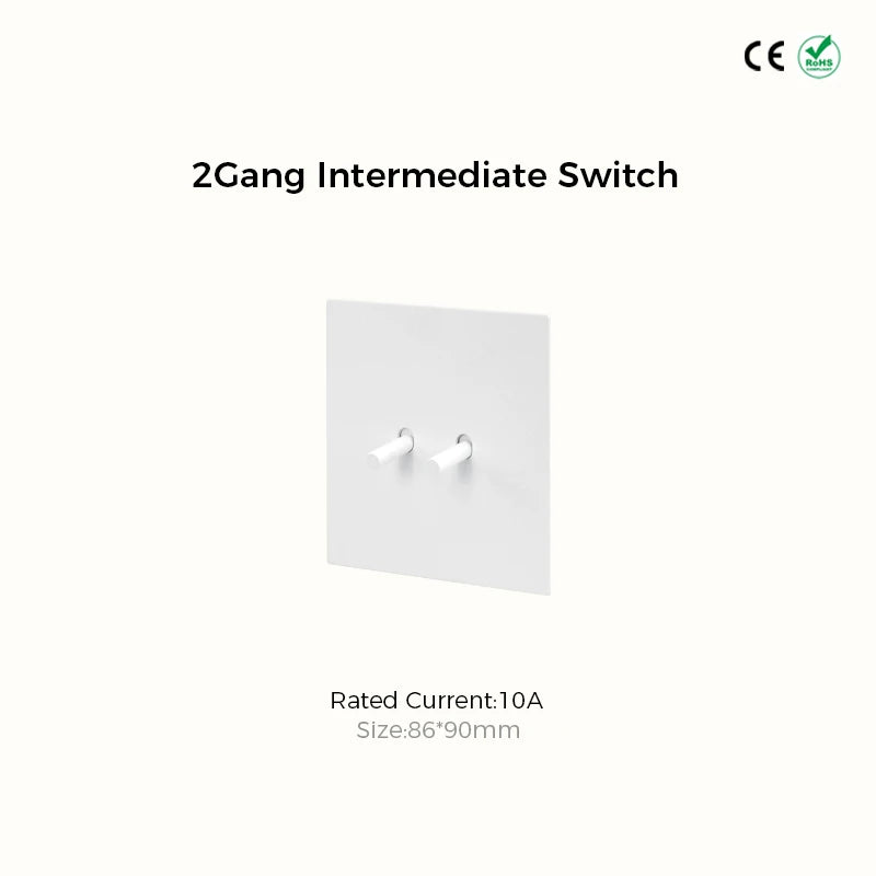 Mat Wit Retro Schakelmateriaal - Luxe Design