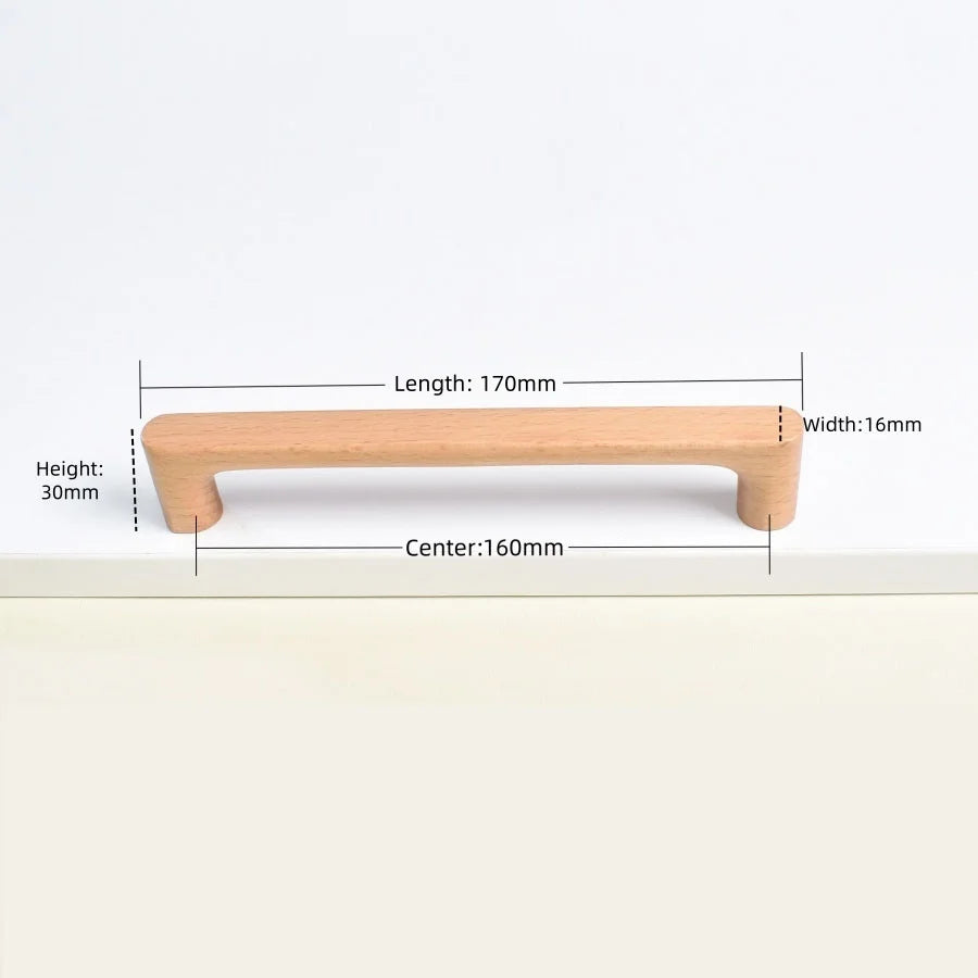 RIBE Houten Meubelgreep - Berken & Walnoot - 5 Maten