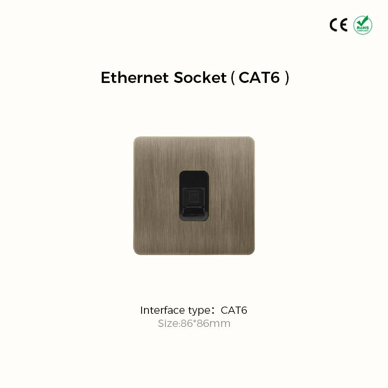 Vintage Brons Schakelmateriaal