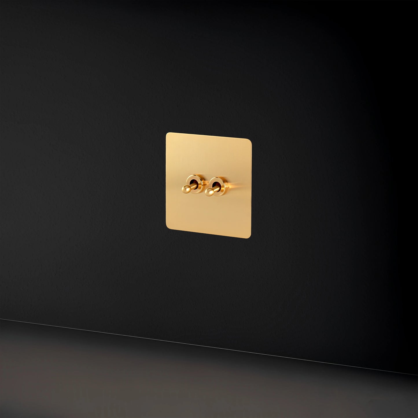 Classic toggle collectie satin messing schakelmateriaal