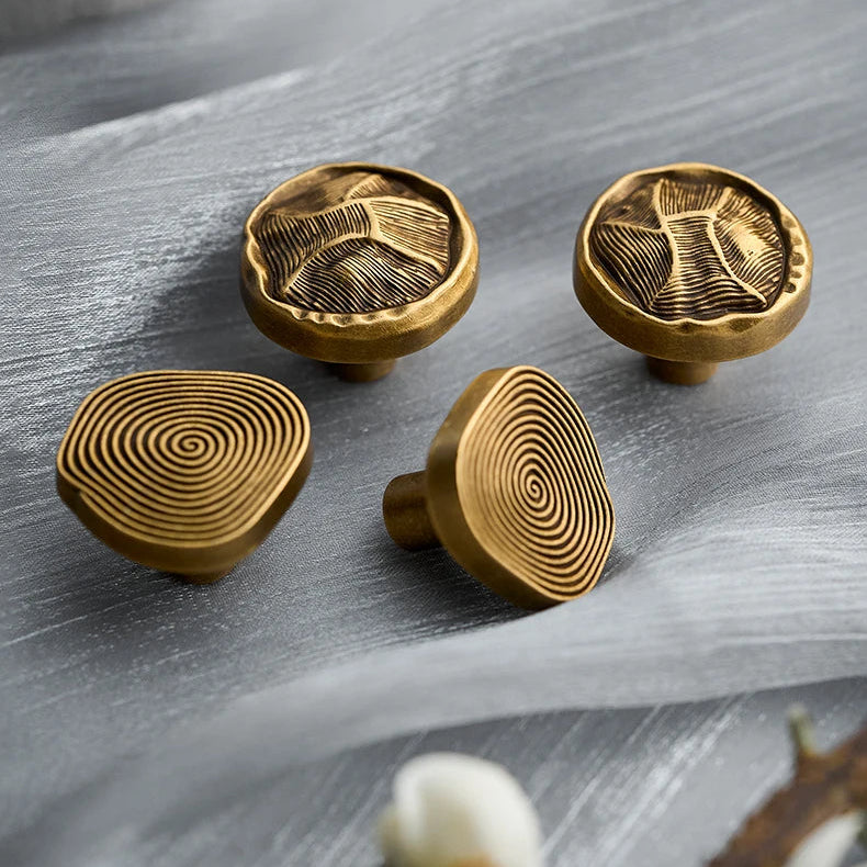 Meubelknop Pintaderas — Antiek Messing | 30mm