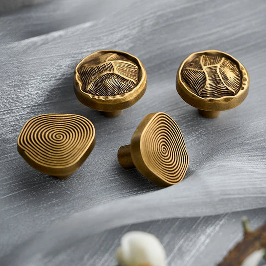 Meubelknop Pintaderas — Antiek Messing | 30mm