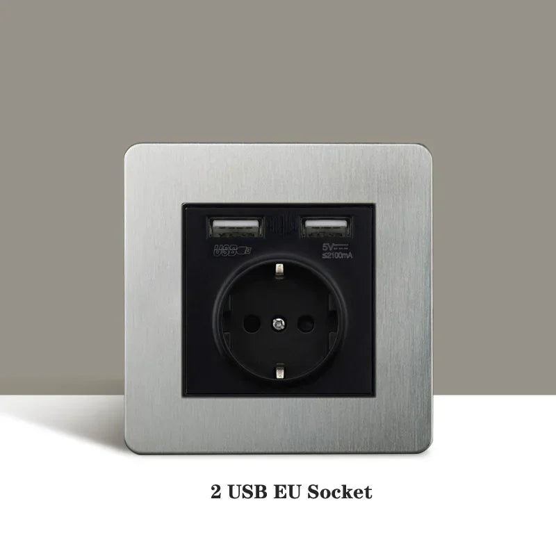 Mat Nikkel Schakelmateriaal - Luxe Modern Design voor Professionals