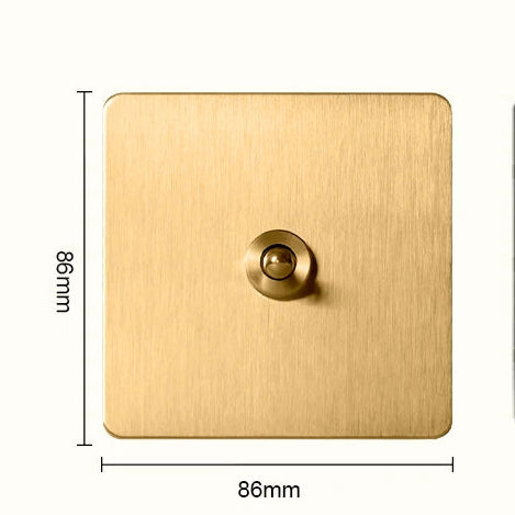 Classic toggle collectie satin messing schakelmateriaal