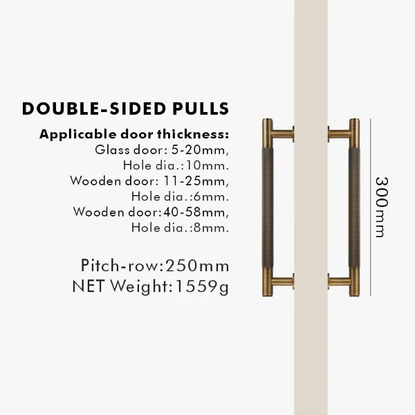 MAVERICK Deurgreep Knurled - Industrieel Design | 300-600mm