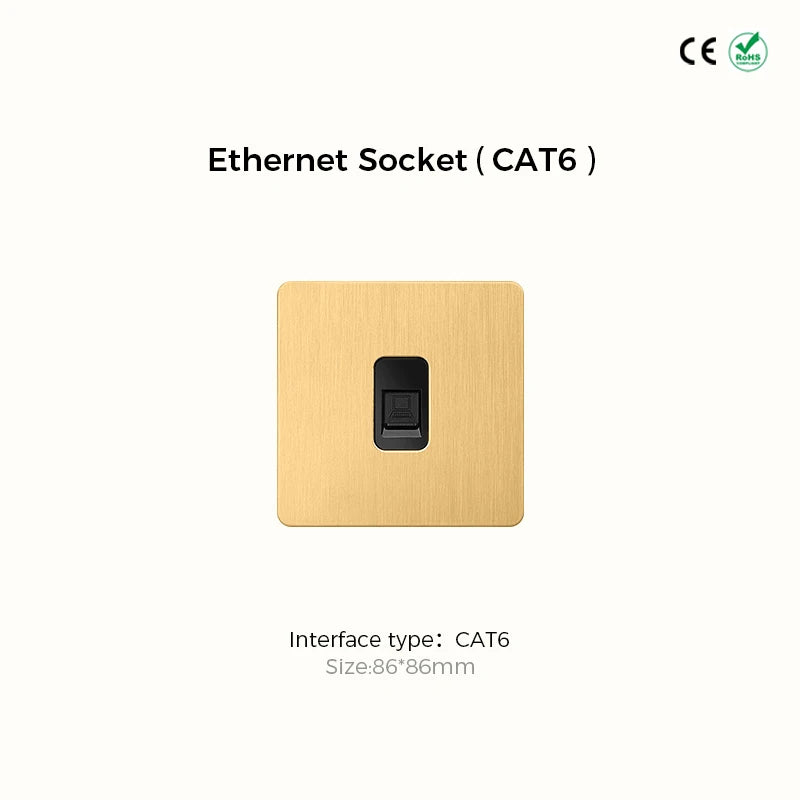 Classic toggle collectie satin messing schakelmateriaal