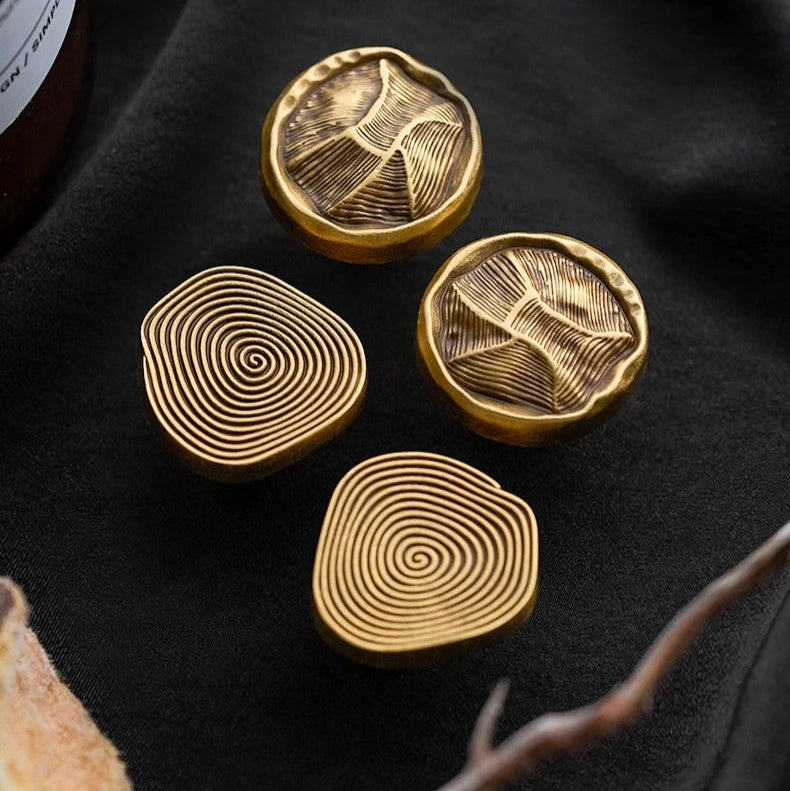 Meubelknop Pintaderas — Antiek Messing | 30mm
