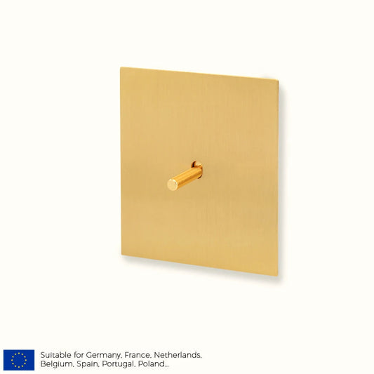 Retro collectie Satin messing schakelmateriaal