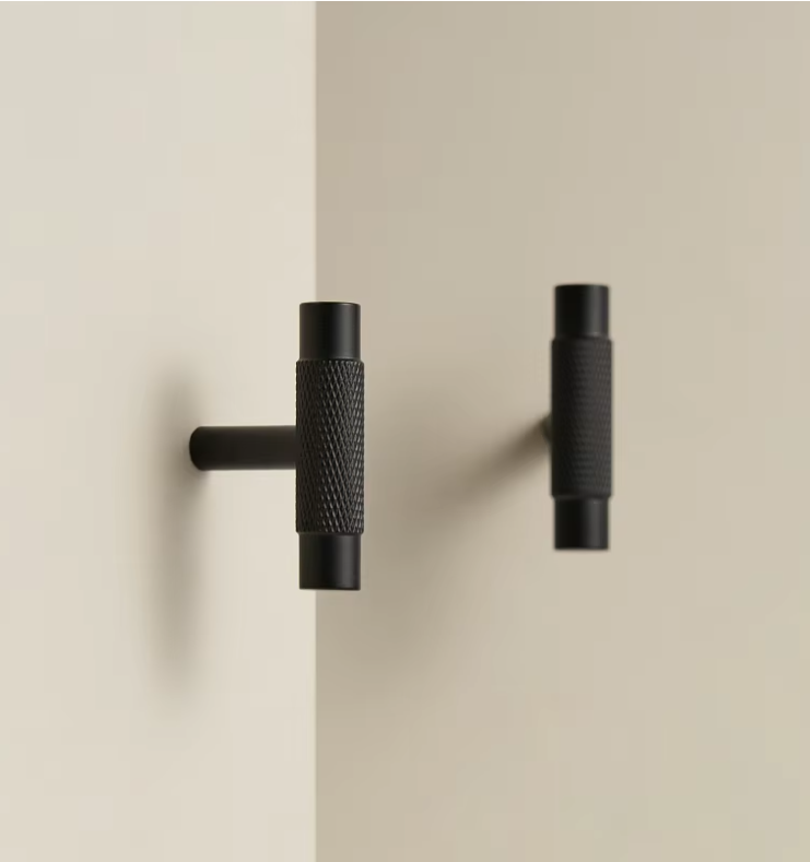 MAVERICK Meubelknop Knurled - Ronde & T-model