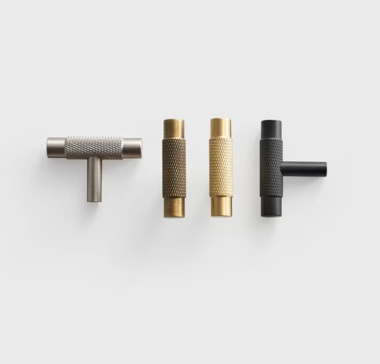 MAVERICK Meubelknop Knurled - Ronde & T-model