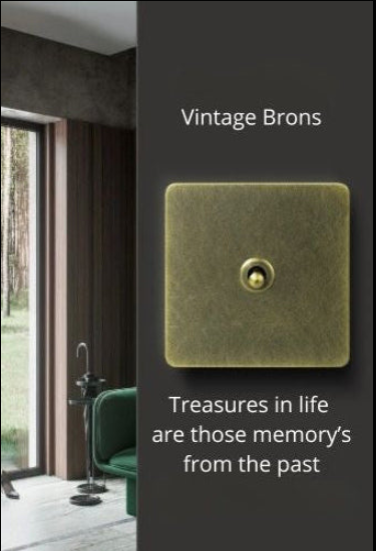 Vintage Brons Schakelmateriaal