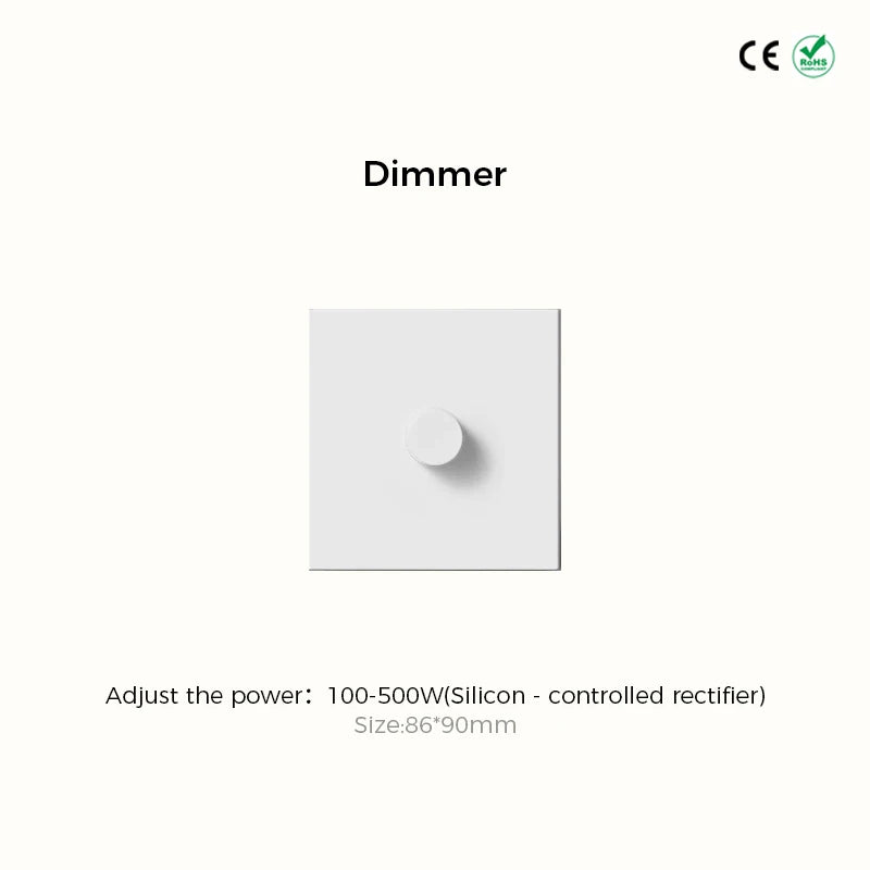 Mat Wit Retro Schakelmateriaal - Luxe Design