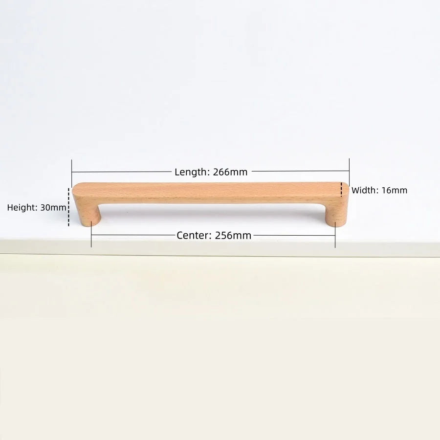 RIBE Houten Meubelgreep - Berken & Walnoot - 5 Maten