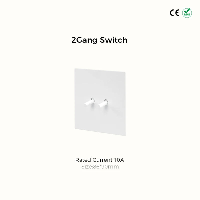 Mat Wit Retro Schakelmateriaal - Luxe Design