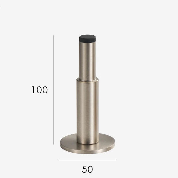 mat nikkel deurstop glad met maatvoering