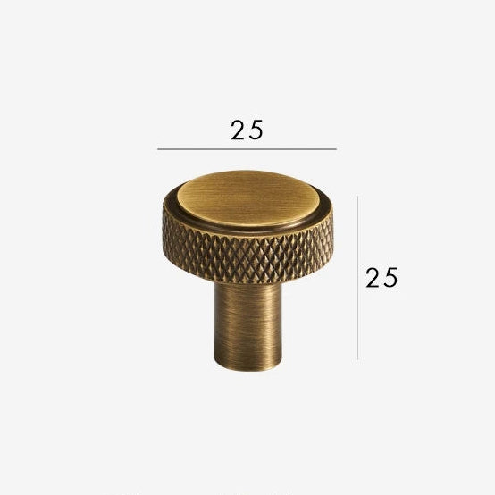 MAVERICK Meubelknop Knurled - Ronde & T-model