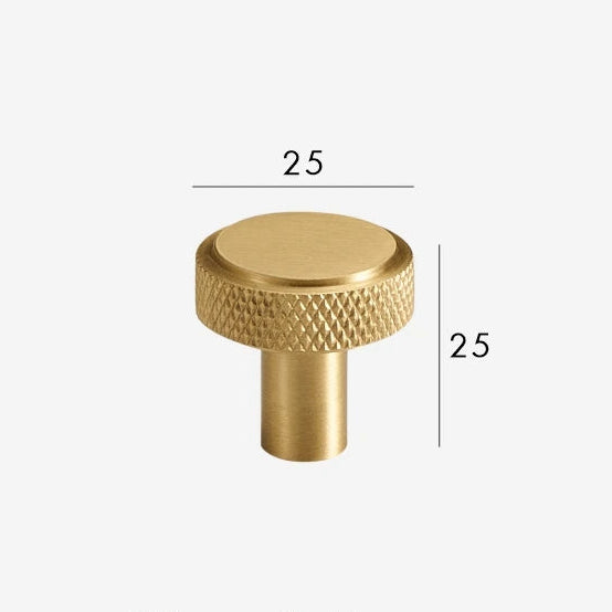MAVERICK Meubelknop Knurled - Ronde & T-model