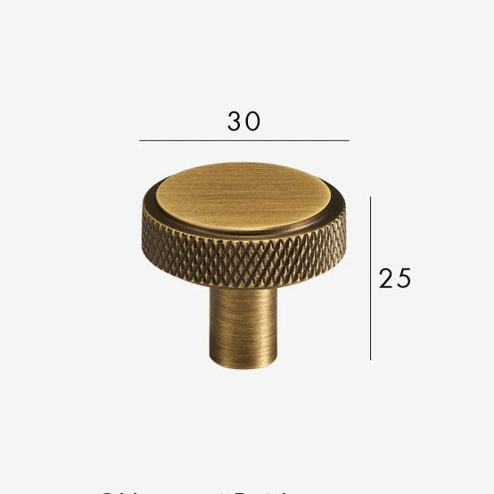 MAVERICK Meubelknop Knurled - Ronde & T-model