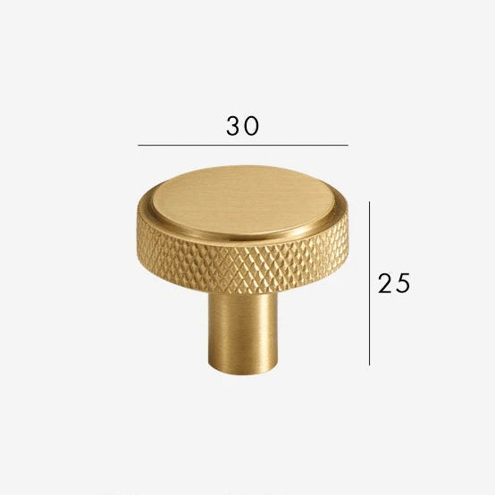 MAVERICK Meubelknop Knurled - Ronde & T-model