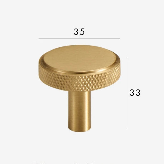 MAVERICK Meubelknop Knurled - Ronde & T-model