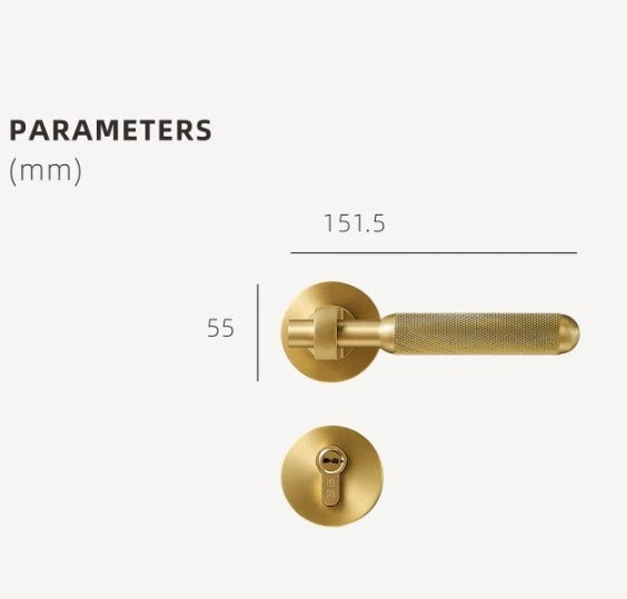 ZEPHYR paar deurkrukken linear/knurled/glad op rond rozet