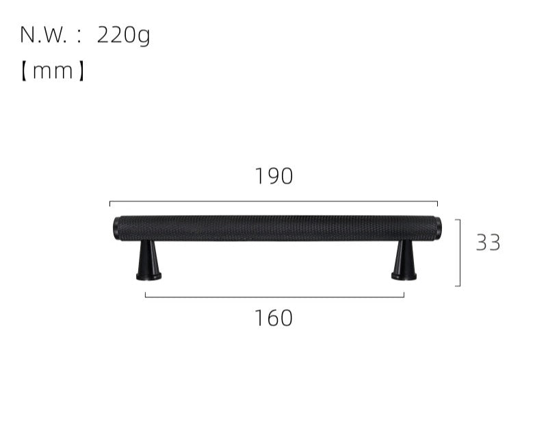 LUCY meubelgreep knurled