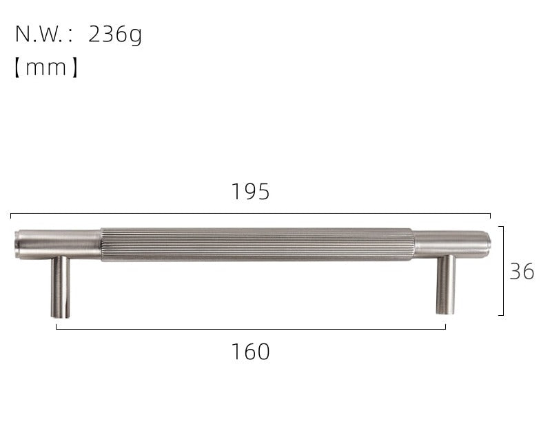 LINEA meubelgreep linear mat nikkel